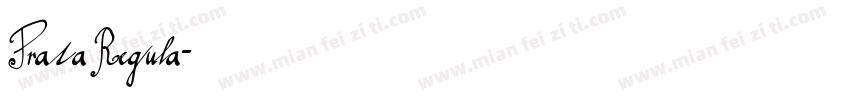 Prata Regula字体转换